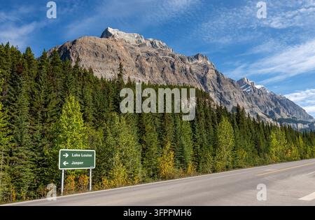 Color/image Example September 13, 2026: Emerging autumn colors within Jasper National Park ...