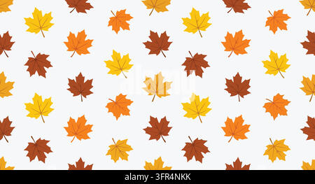 Subtle Fall Colors Background Repeating pattern. Colors: Background: maple red, shapes: curry yellow ...
