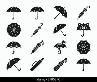 Comprehensive collection of casino and gambling icons on white background Stock Vector