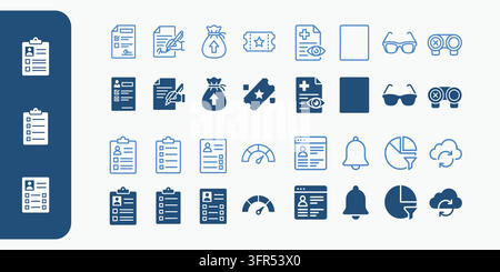 Comprehensive collection of corporate and management office business icons Stock Vector
