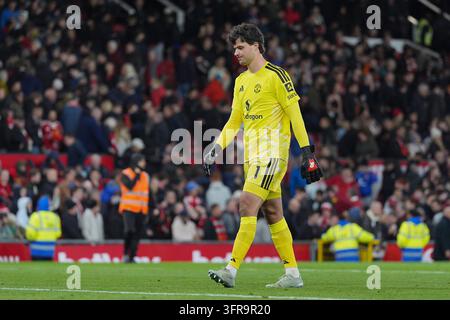 Manchester, UK. 10th Oct, 2026. Senne Lammens of Manchester United after the Manchester United v Tottenham Hotspur Premier League match at Old Trafford, Manchester, England on 10 October 2026 Credit: Steve Flynn/Every Second Media Credit: Every Second Media/Alamy Live News Stock Photo