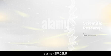 Abstract DNA helix and molecular structure illustrations for scientific and medical research. Stock Vector