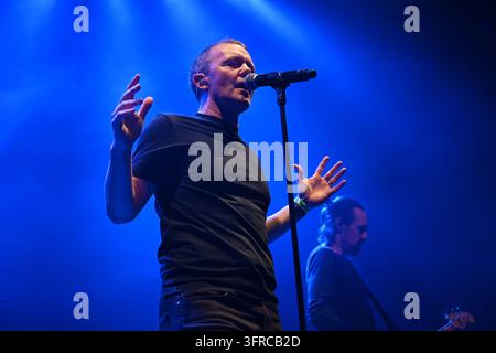 UK. 10th Oct, 2026. LONDON, ENGLAND - OCTOBER 10: Aaron Starkie of ‘The Slow Readers Club' performing at Roundhouse, Chalk Farm on October 10 in London, England.CAP/MAR © MAR/Capital Pictures Credit: Capital Pictures/Alamy Live News Stock Photo