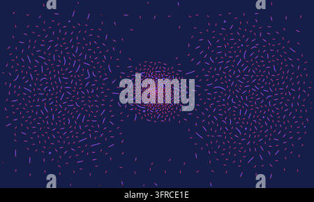 Colorful abstract vector particle backgrounds with scattered dots, glowing clusters and data-network forms. Stock Vector