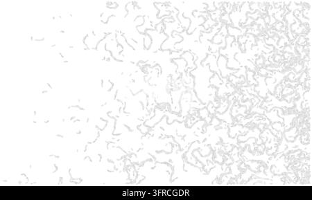 Monochrome vector particle backgrounds with fine gray dots, speckles and abstract network textures on white. Stock Vector