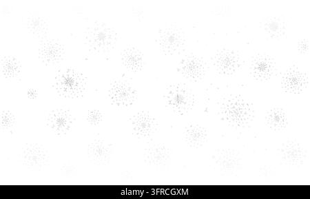 Monochrome vector particle backgrounds with fine gray dots, speckles and abstract network textures on white. Stock Vector
