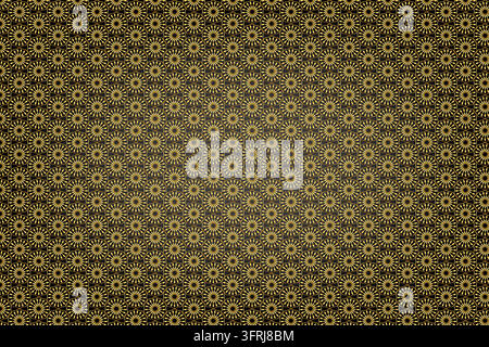 Intricate Gold Mandala Geometric Pattern Background Luxury Ornamental Design Stock Vector