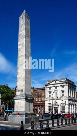Southport War Memorial (also known as The Monument) located in London Square, Lord Street, Southport, Merseyside, England, UK Stock Photo