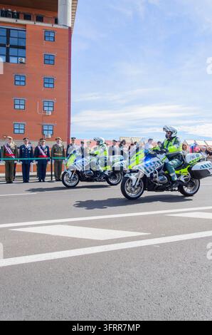 Security Guard Parade Security officers stand on guard in Beijing on Oct. 26, 2026, around a ...