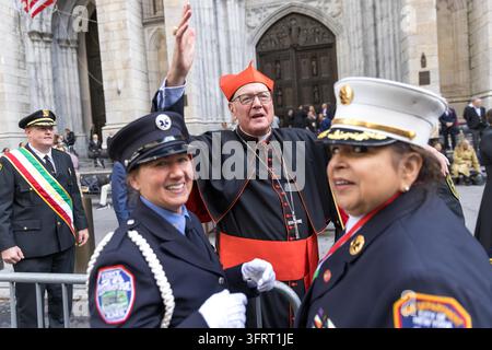 Retired New York Cardinal Timothy Dolan attends The annual Columbus Day ...
