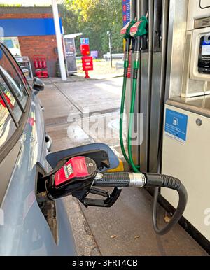 Diesel filling station pump, United Kingdom, UK. Stock Photo