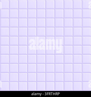 Purple ceramic tile background, seamless square mosaic pattern for bathroom wall and floor. Stock Vector