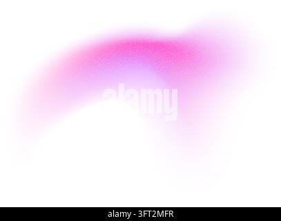 Abstract gradient shape with noise, pink blurred grainy color gradation, vibrant design element. Stock Vector