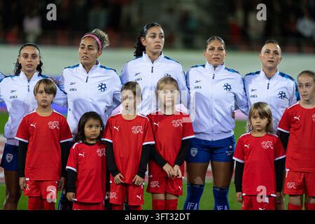 SION, SWITZERLAND - OCTOBER 13: Israel after the FIFA Women´s World Cup ...