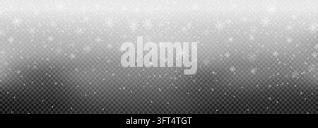 Navy transparent winter snowstorm sky mesh gradient. Ice snowfall swirl snow frozen effect overlay. Magic dust particles. Christmas and New year spotl Stock Vector