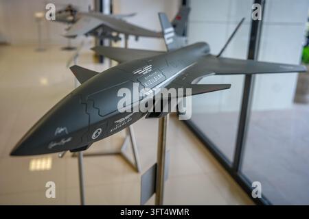 Turkey Rocket Ranges A detailed scale model of the Bayraktar KIZILELMA unmanned combat ...