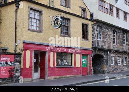 Exterior of Museum of Edinburgh Scotland  October 2026 Stock Photo