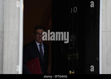 Prime Minister Andy Burnham departs 10 Downing Street, London, to ...