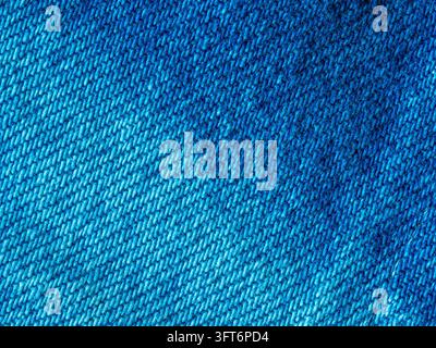 Textured detail of blue denim Stock Photo