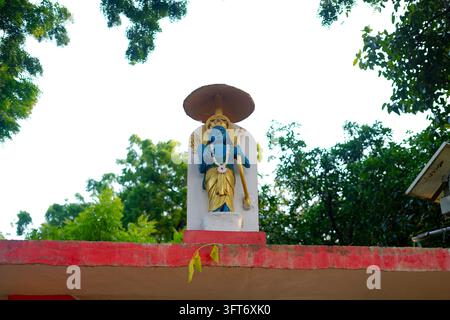 Sculpture of Ram on the gate of temple. Stock Photo