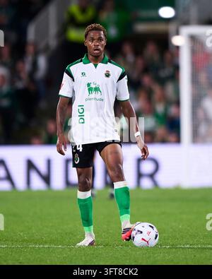 Bll Drop Jeanuel Belocian of Real Racing Club celebrates after scoring his team ...