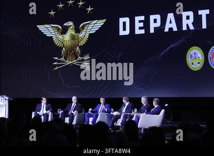 Adam Telle, Acting Secretary of the Army, speaks at the opening ...