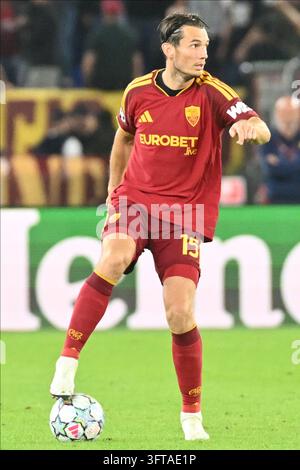 Match Real Marten de Roon of AS Roma in action during the Serie A Enilive match ...