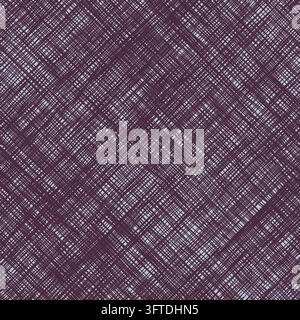Crosshatch Linen Texture in Plum Stock Vector