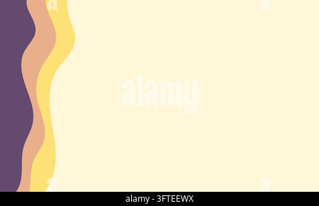 Soft waves ripple in warm, earthy hues. Pastel tones create a gentle, calming atmosphere. Ideal for minimalist design projects. Perfect for background Stock Vector