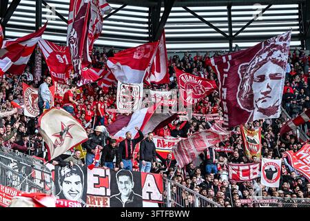 Ultras, fans, fan block, 1. FC Nürnberg vs. Bayer Leverkusen (LEV) - 1 ...
