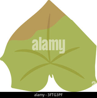 Damage on Cucumber Leaf Educational Illustration Stock Vector