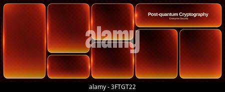 Box frame light with neon red 3d for square led blue. Button sign game with background text glow for line green rectangle. Design retro abstract with Stock Vector