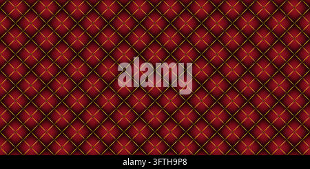 Gold and red luxury seamless pattern background Stock Vector