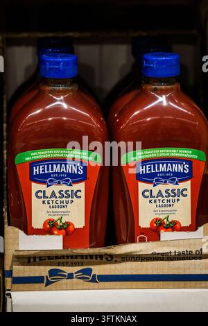 RIGA, LATVIA. 12th March 2026. New LIDL store opening. Stock Photo