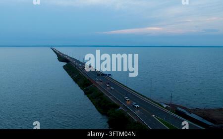 Palmas. 14th Oct, 2026. An aerial drone photo taken on Oct. 14, 2026 ...