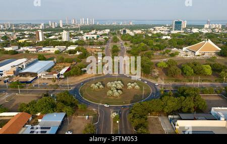 Palmas. 14th Oct, 2026. An aerial drone photo taken on Oct. 14, 2026 ...