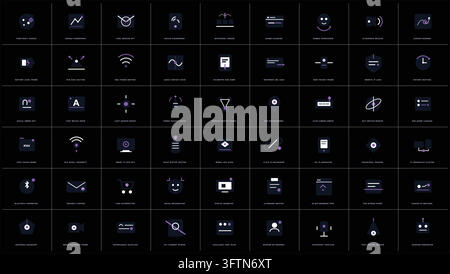 : Privacy Tracking Icon Set Digital Footprint Cyber Safety Signs Stock Vector