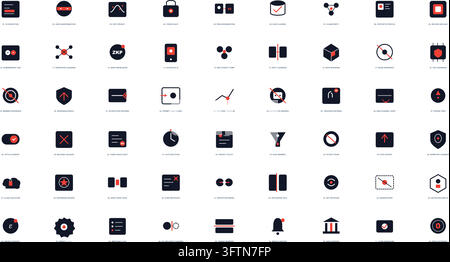 AI Privacy Icon Set Data Security Encryption Protection Symbols Stock Vector
