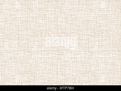 Burlap linen textile background beige rice texture Stock Vector