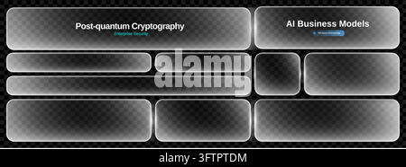 Glassmorphism morphism rectangle for glass ui box and button translucent hud. 3d effect background for transparent liquid cta and frame frosted png. T Stock Vector