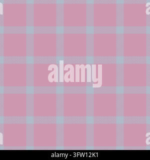 Teen textile seamless vector, usa background texture tartan. Geometry check plaid fabric pattern in pastel and light colors palette. Stock Vector