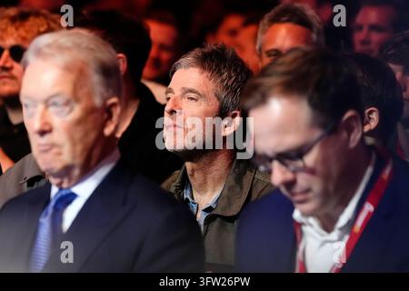 Noel Gallagher watches on at The O2 Arena, London. Picture date ...