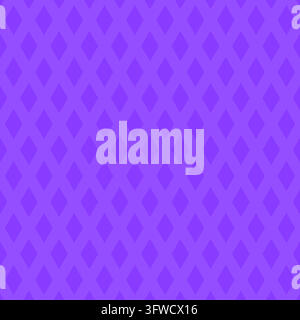 Diamond argyle geometric purple seamless pattern vector background. Violet wallpaper filled repeating elongated vertical rhombus shapes grid design Stock Vector