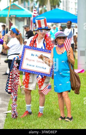 No Kings protests take place on Okeechobee Blvd in West Palm Beach ...