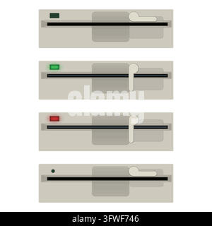 Floppy disk drive 525 Stock Vector
