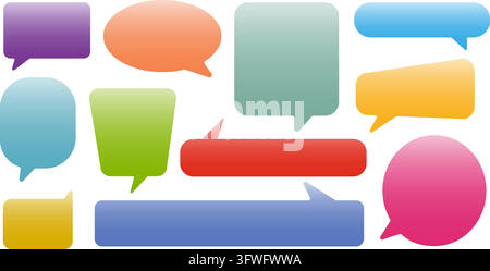 Colorful speech bubbles Stock Vector