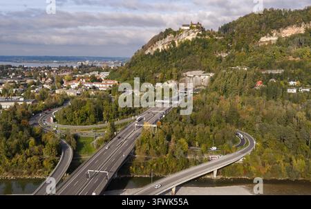 Aerial photo taken on Oct. 20, 2026 shows the morning scenery of ...