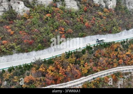 Aerial photo taken on Oct. 20, 2026 shows the morning scenery of ...