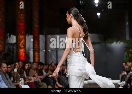 A model parades with design Genoveva Hita during Atelier Couture 16 ...