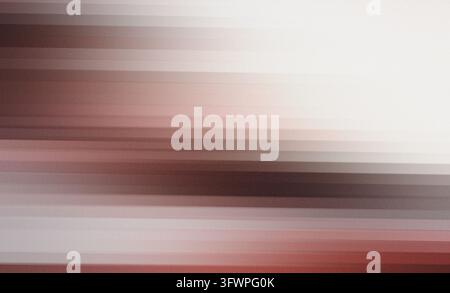 Abstract motion blur background featuring linear horizontal movement in neutral brown and grey tones for digital graphic design. Stock Photo